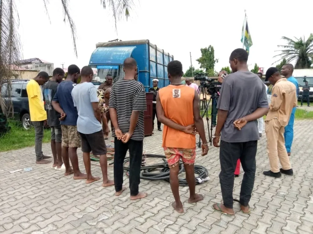 Blackout: 14 suspects arrested for vandalizing 132KV transmission tower line in Rivers and Bayelsa