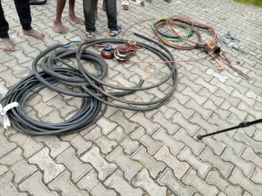 Blackout: 14 suspects arrested for vandalizing 132KV transmission tower line in Rivers and Bayelsa