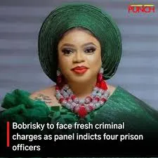 Bobrisky may face fresh criminal charges as investigation panel indicts four prison officers