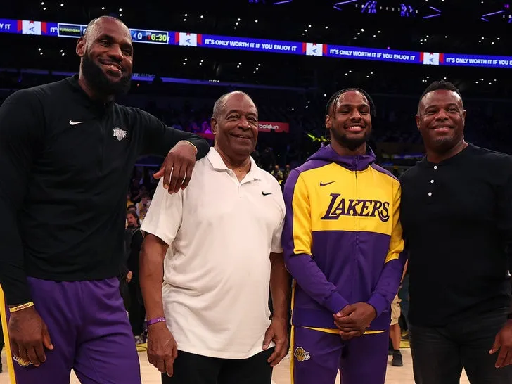 LeBron and Bronny James make history as first father-son duo to share court