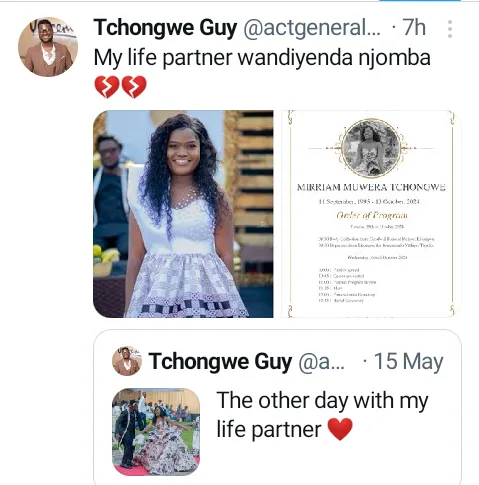 Man mourns as his wife d!es 5 months after their wedding