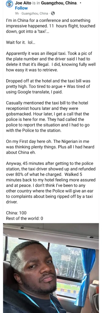 Nigerian man who had police called for him on his first day in China shares experience 2