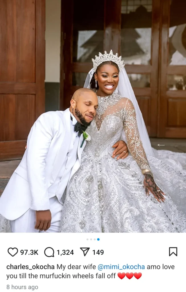 Charles Okocha Celebrates His Love for Wife Mimi with Stunning Wedding Photos