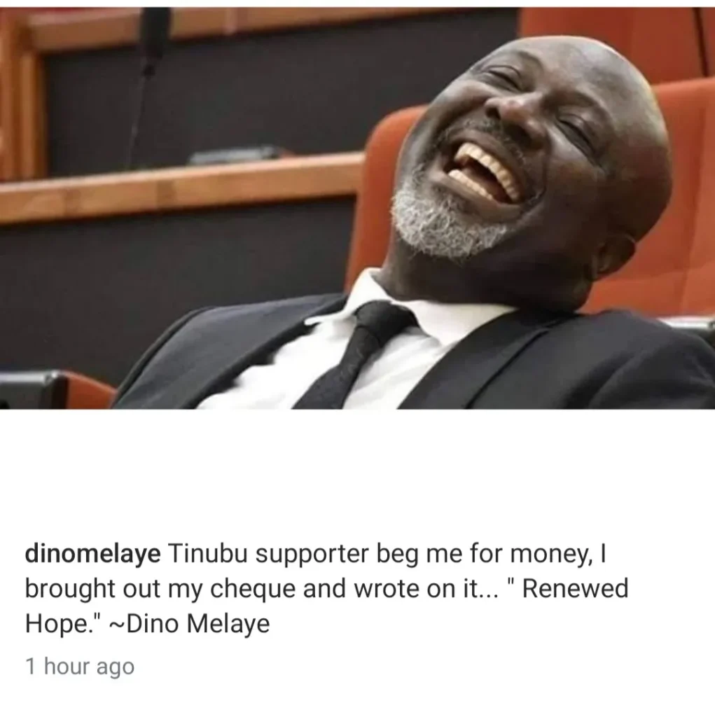 Dino Melaye's Surprising Gesture: Aid to a Tinubu Supporter in Need