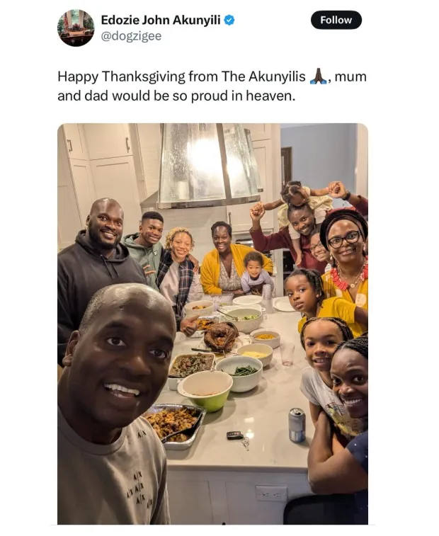 Dora Akunyili’s Children Share Heartfelt Thanksgiving Photo: Parents Proud in Heaven