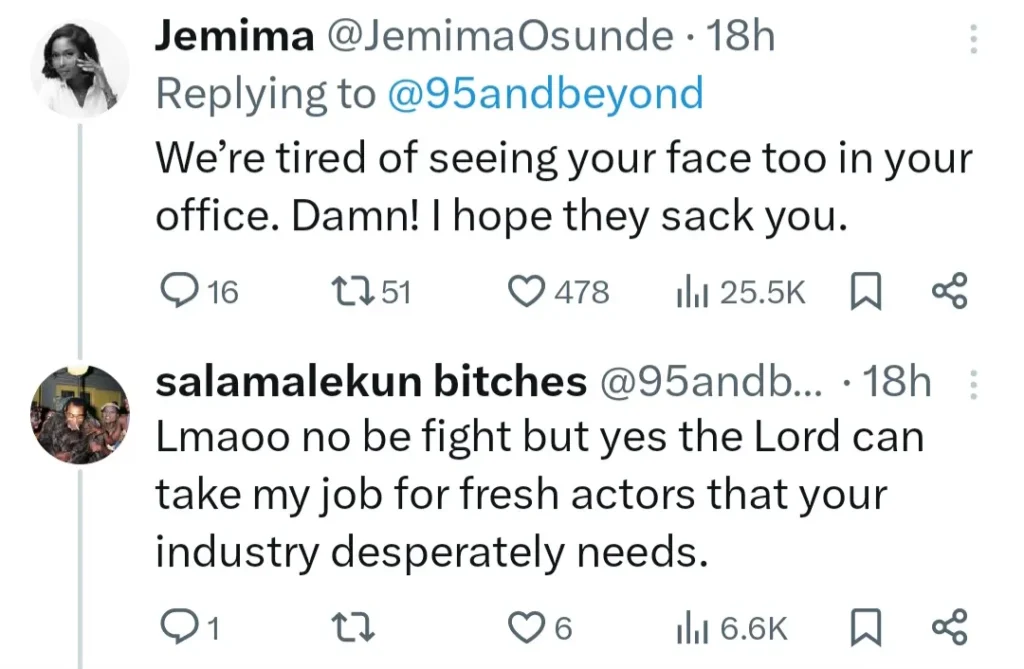 Jemima Osunde Defends Nigerian Film Industry Against Criticism on Repetitive Casting