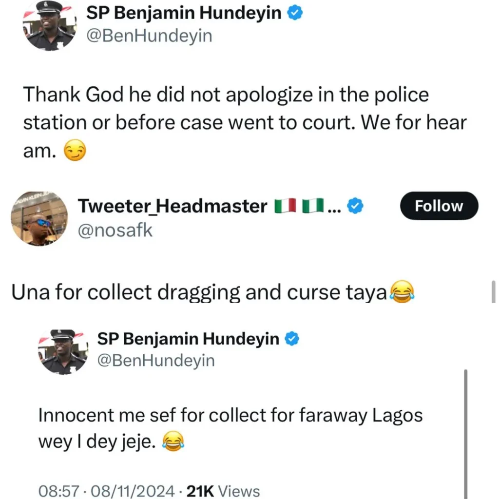 Lagos Police PRO Comments on Cabbie's Timely Apology in Assault Case