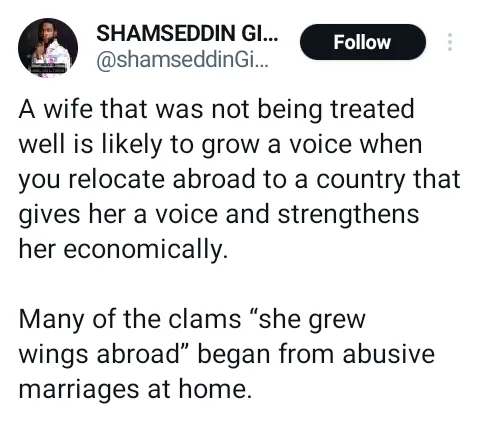 The Economic Liberation of Women: One Nigerian Man's Take on Relocation