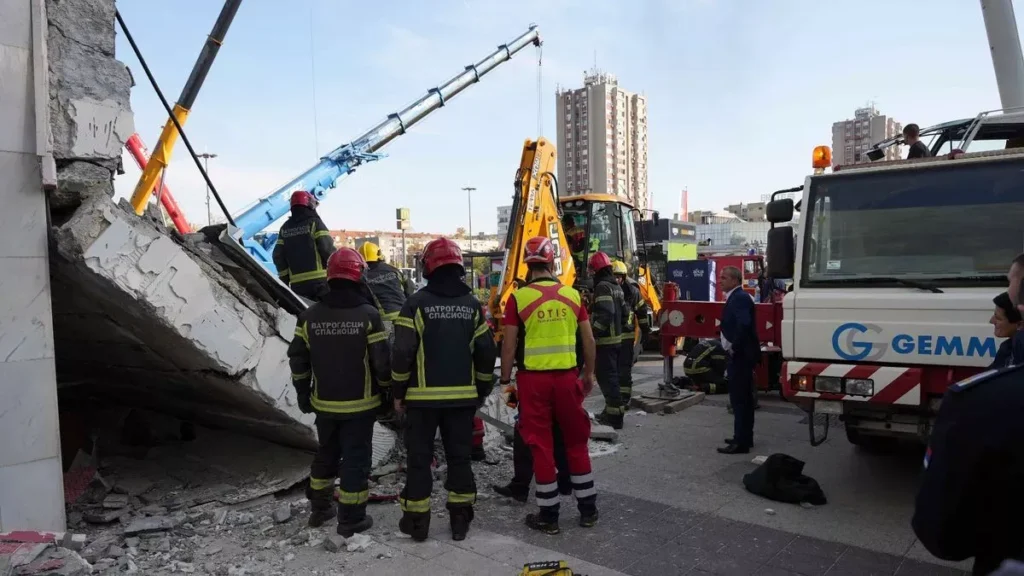 Tragic Collapse in Serbia: Building Front Fall Claims Nine Lives