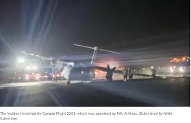 Air Canada Plane Skids Off Runway and Catches Fire at Halifax Airport