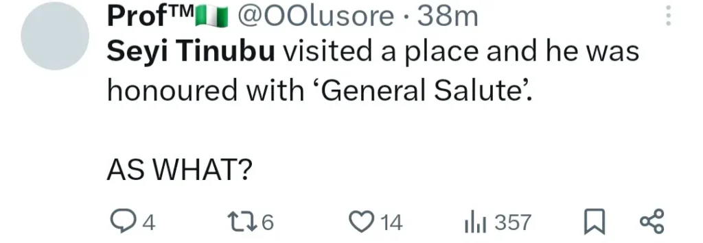 Atiku's Reaction to Seyi Tinubu's Military Honors Sparks Debate