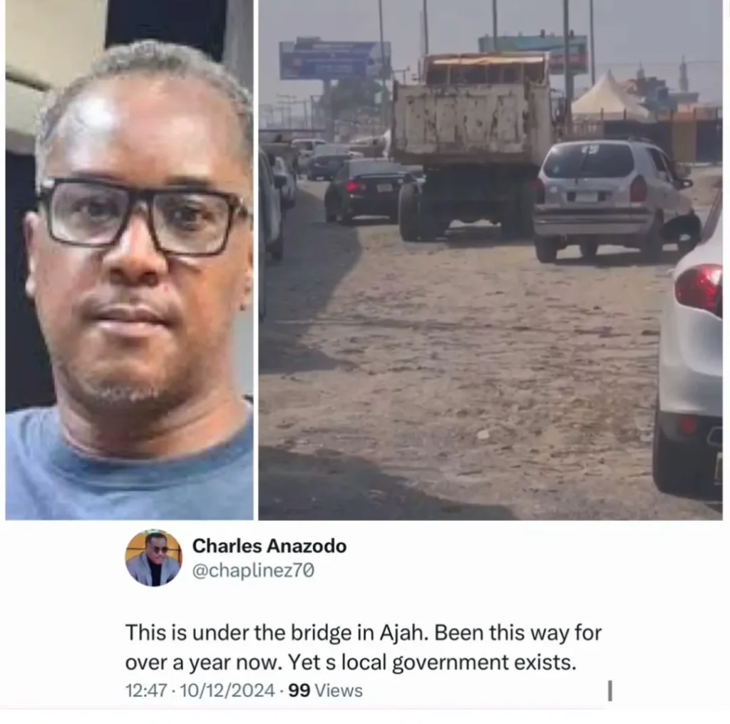 Charles Anazodo Exposes Poor Conditions Under Ajah Bridge in Lagos: Watch Now