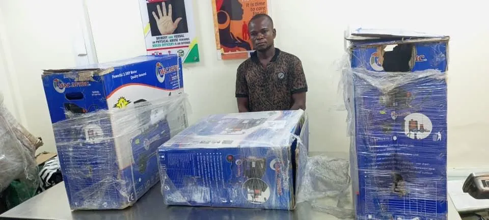 Engineer Arrested: NDLEA Seizes Illicit Drugs Hidden in Pressure Machines