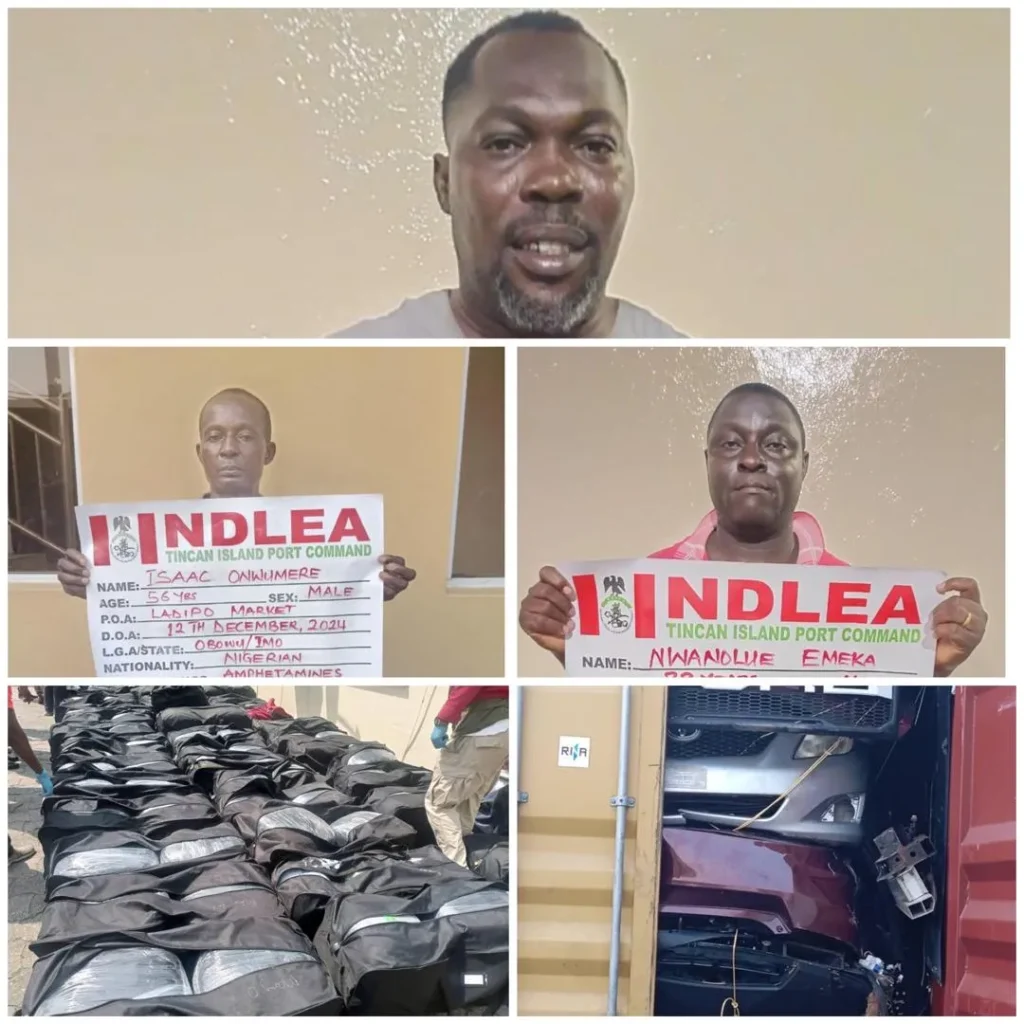 NDLEA Seizes N3.3 Billion Meth Shipment Hidden in Auto Parts