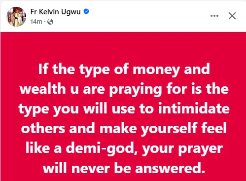 Nigerian Priest Explains: Prayers for Intimidating Wealth are Futile