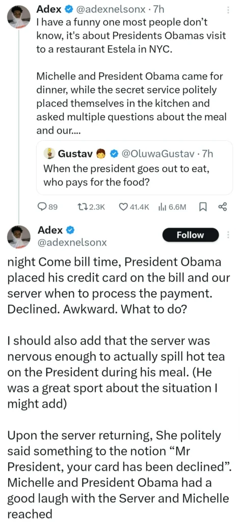 Obama's Credit Card Declined: A Restaurant Server's Exclusive Account