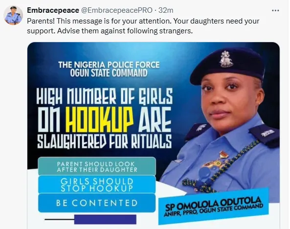 Ogun Police Urge: Keep Your Daughters Safe from Ritualists