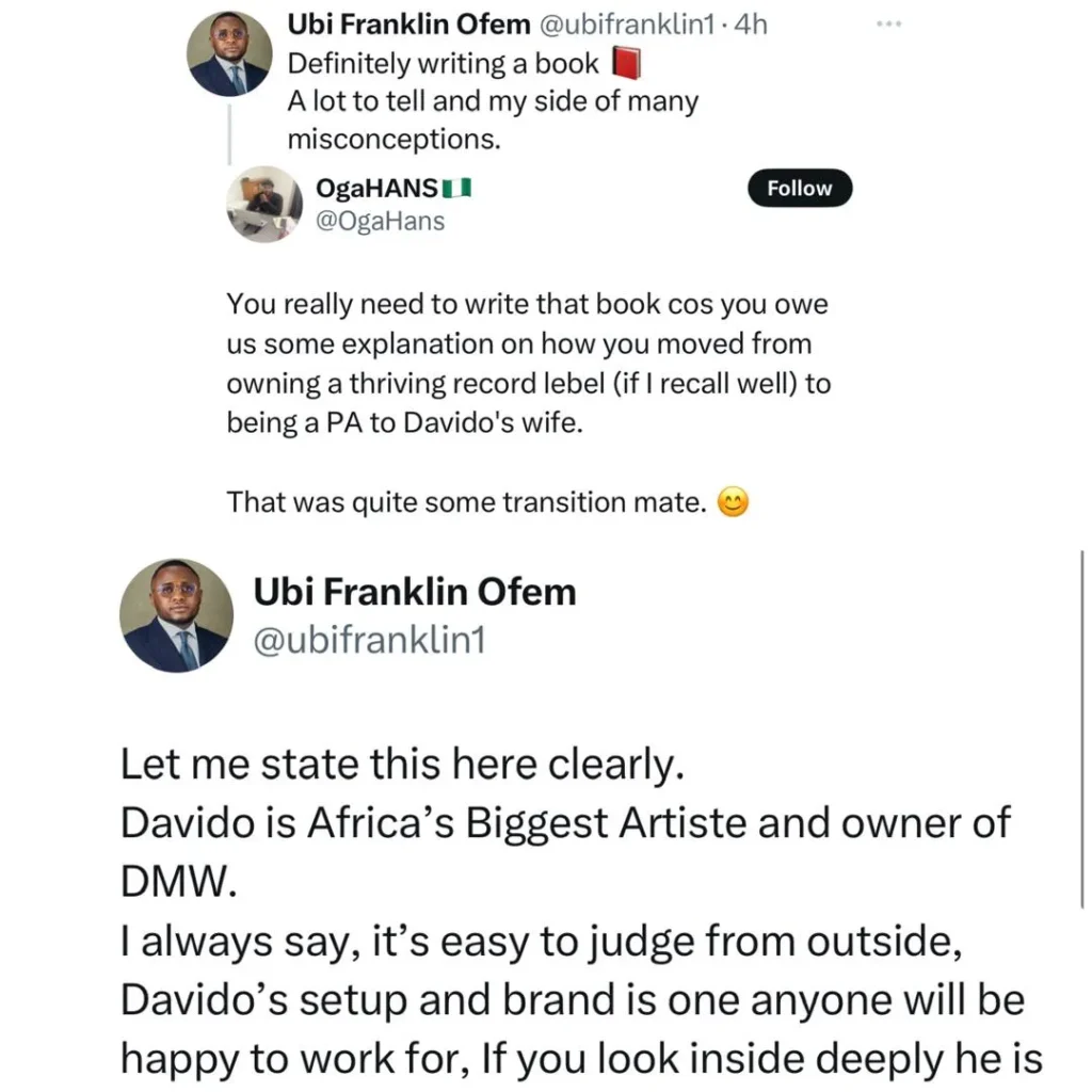 Ubi Franklin Clarifies Role: 'I'm Not Davido's Nanny, I'm The Solutionist'