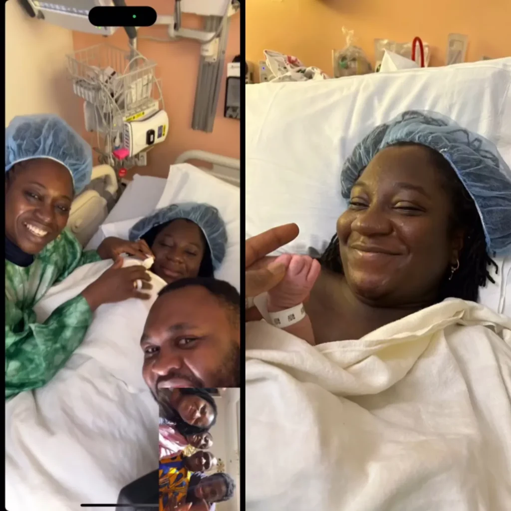 Watch the Heartwarming Moment: Deborah Enenche's First Baby Arrival