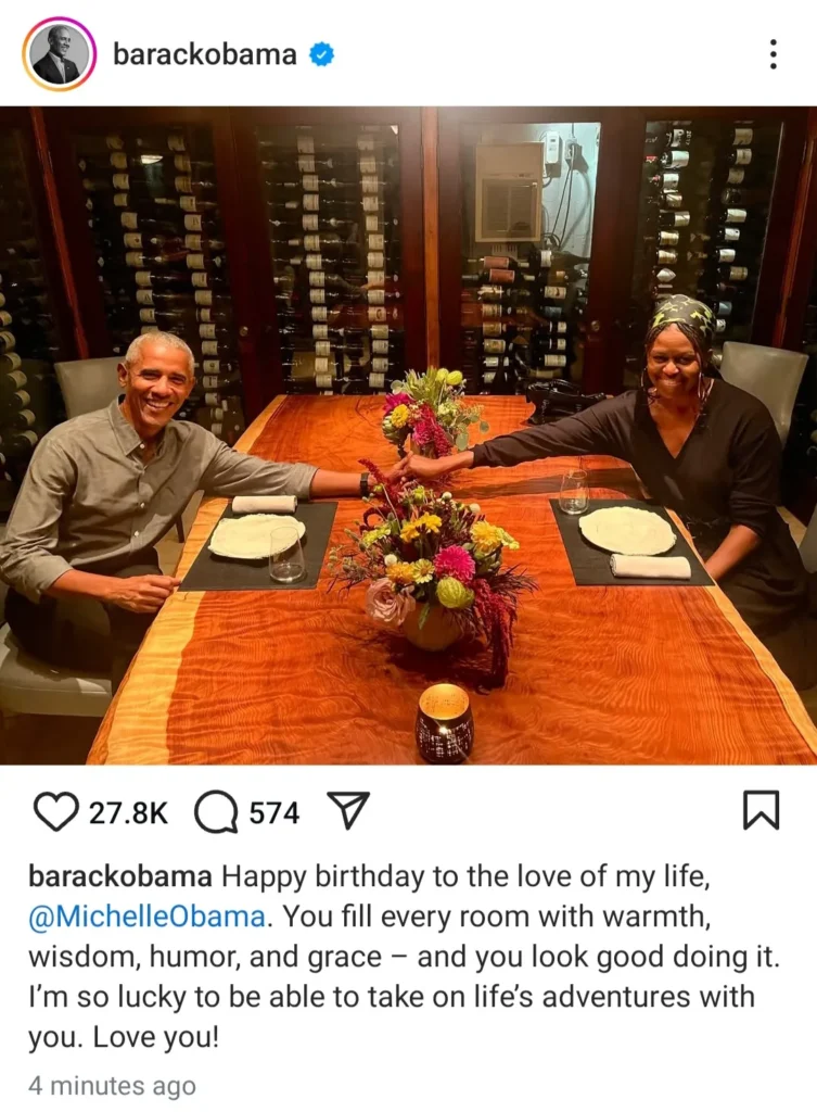 Barack Obama's Heartfelt Birthday Tribute to Michelle Amid Divorce Rumors
