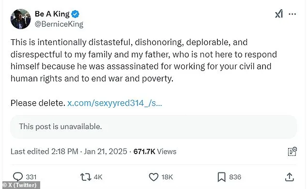 Bernice King Criticizes Rapper Sexyy Red's AI Image with MLK Jr.