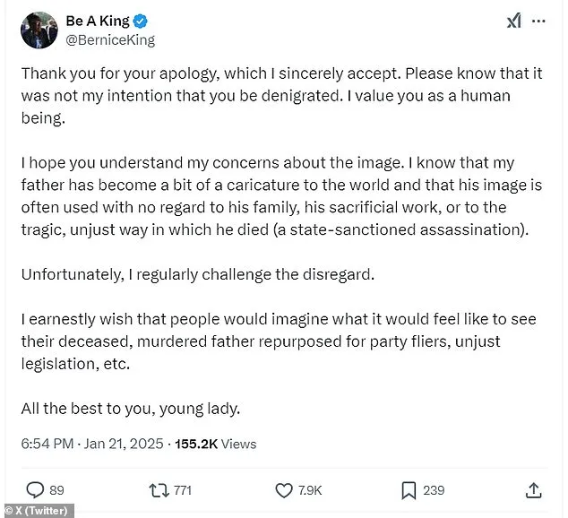 Bernice King Criticizes Rapper Sexyy Red's AI Image with MLK Jr.