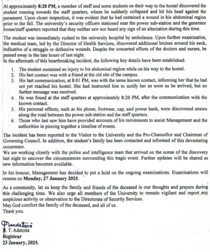 Bowen University Tragedy: Student Death Under Investigation, Exams Suspended