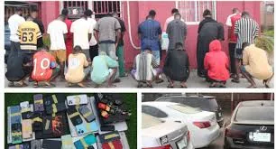Breaking: EFCC Uncovers Yahoo Academy in Benin Leading to 25 Arrests