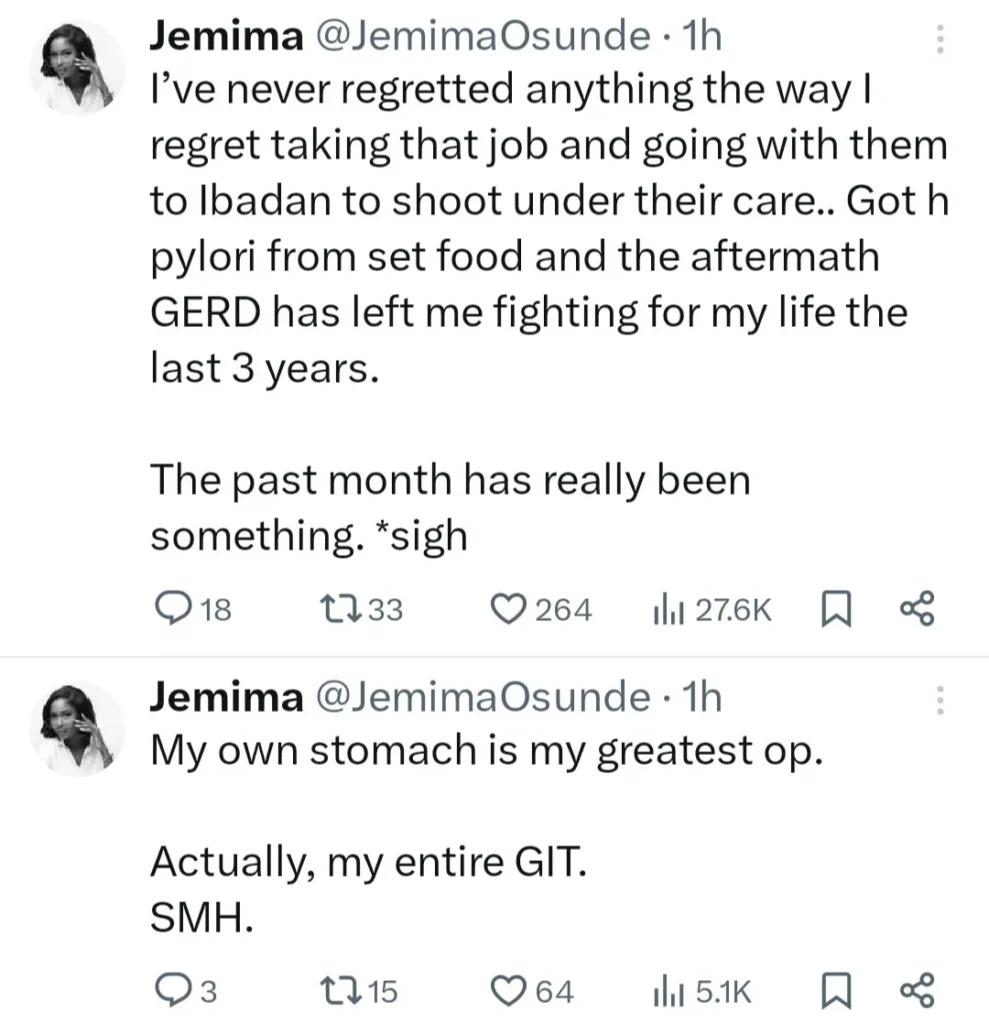 Contaminated Food Jemimah Osunde's Health Journey 1