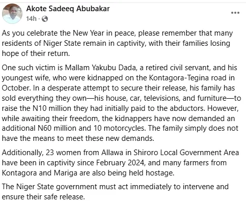 Kidnappers Increase Ransom to N60m After Family Sells Assets for N10m