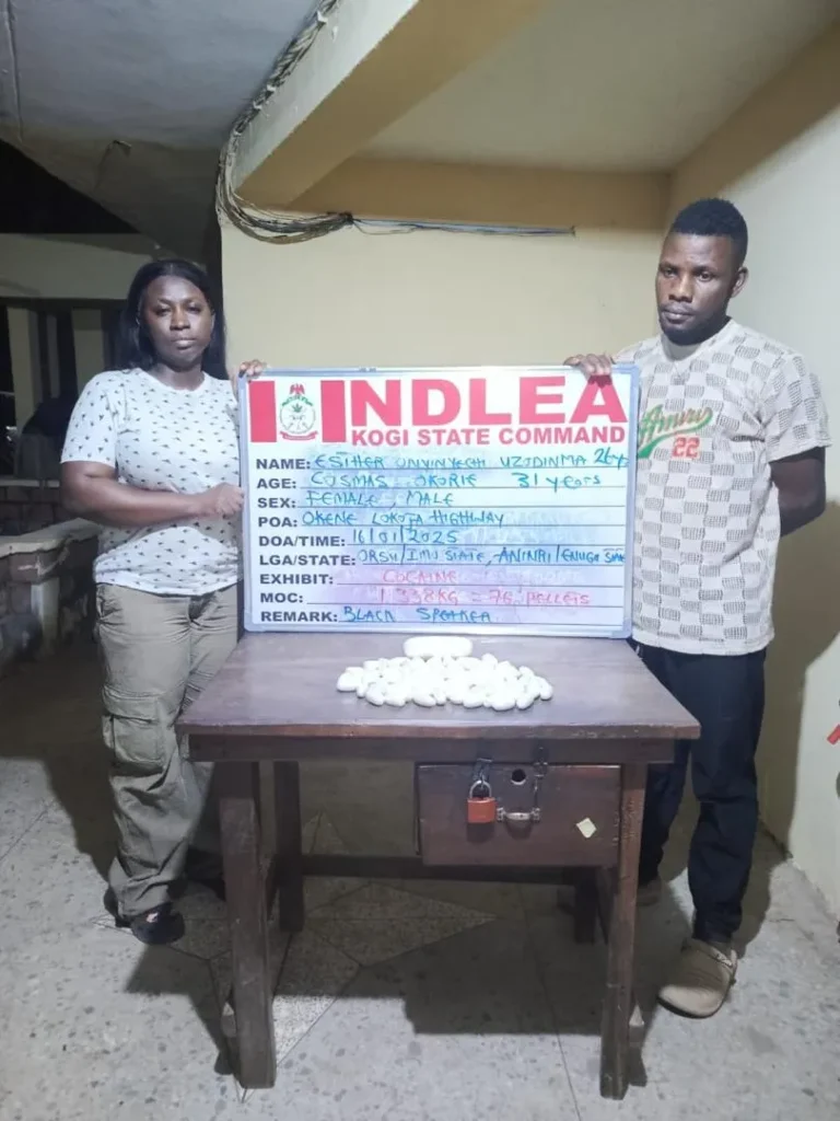 NDLEA Arrests Student: Attempted Smuggling of 76 Cocaine Wraps to India