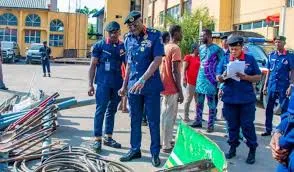 NSCDC Arrests Six Suspected Vandals in FCT: Crackdown on Crime