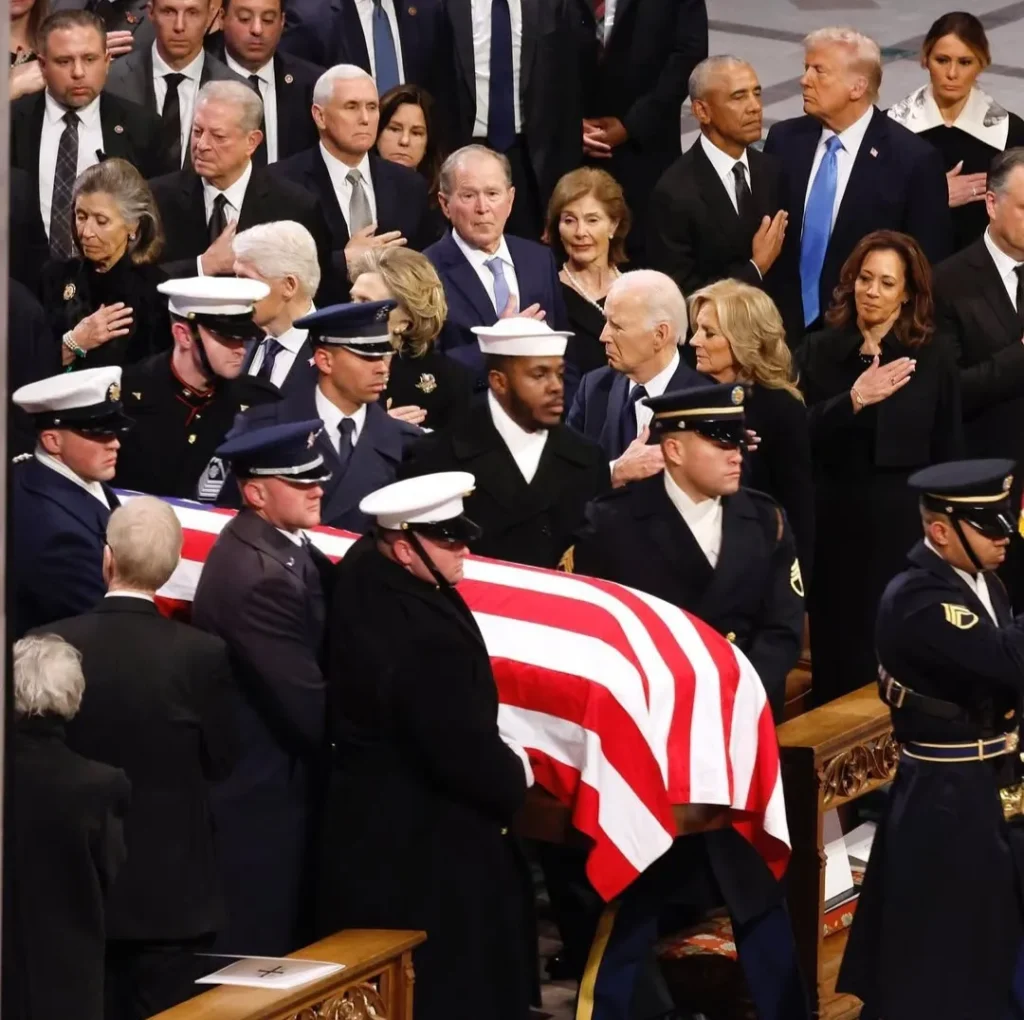 Obama and Trump Share a Heartfelt Moment at Jimmy Carter's Funeral: See the Photos