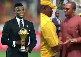 Samuel Eto'o's Heartwarming Encounter with Former Teammate in Viral Video