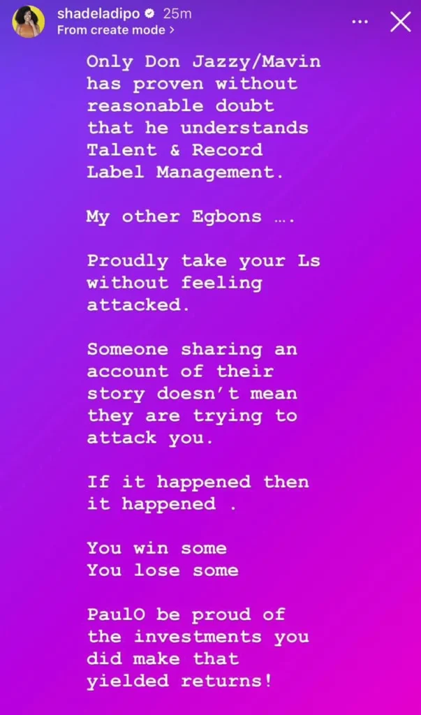 Shade Ladipo Weighs in on Spyro and Paulo's Label Dispute: Only Don Jazzy Understands