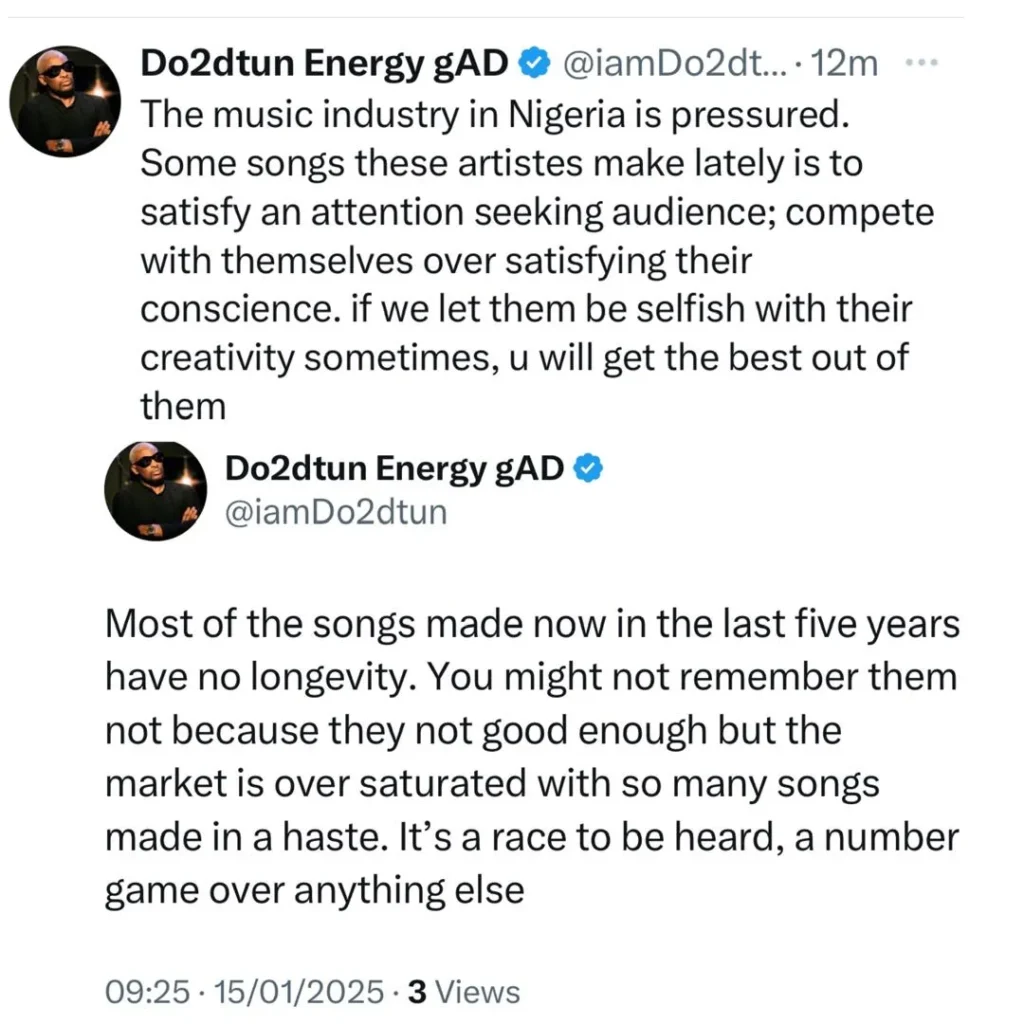 The Decline of Timeless Music: OAP Dotun's Take on Recent Songs