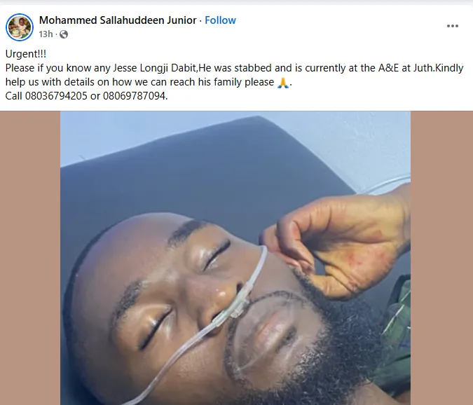 Tragic Incident: Young Man Stabbed to Death by Phone Snatchers in Jos